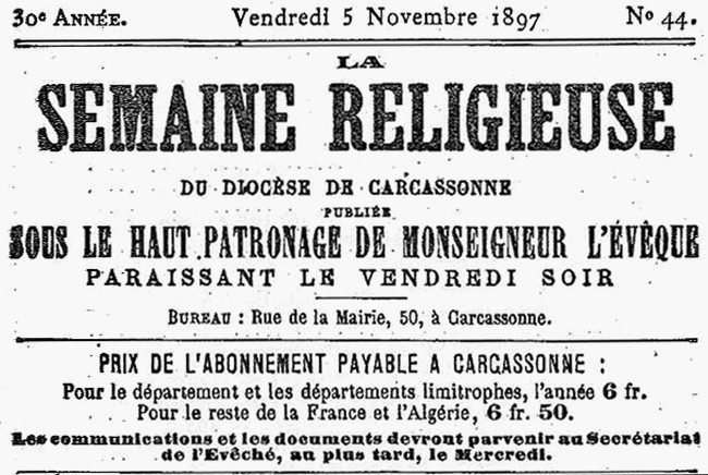 semaine religieuse 1